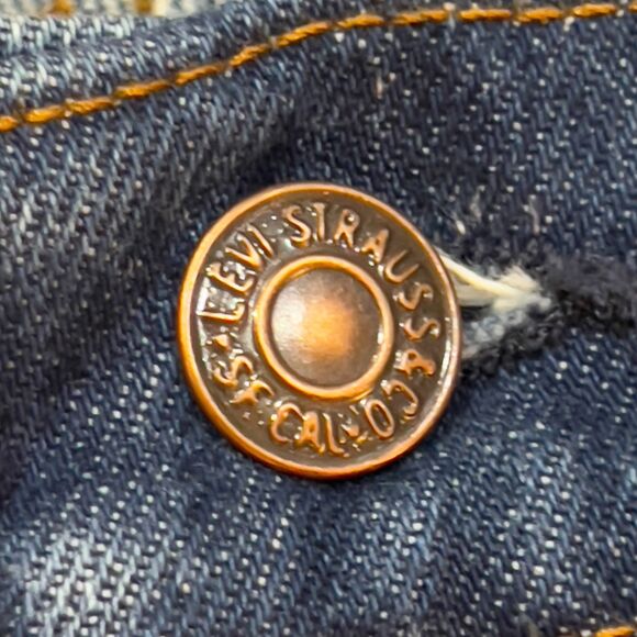 Vintage 70s/80s Levi's Orange Tab Blue Flare Jeans - Men's Size 40 x 34 - Picture 4 of 12